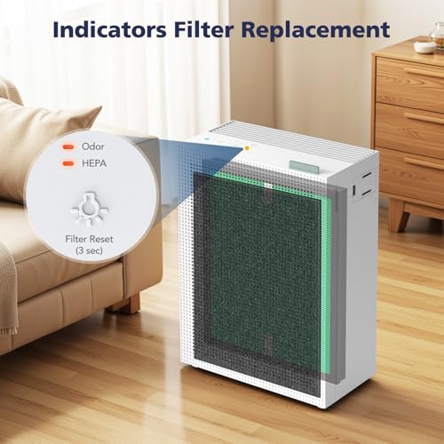 Replacement Air Purifier Filters for Coway Airmega 150(W) 150(K) - HEPA & Activated Carbon Set