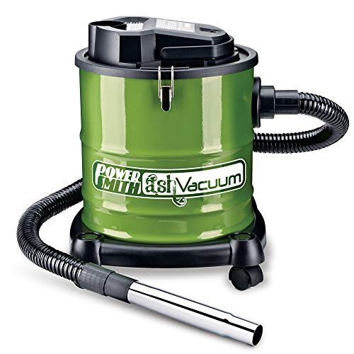 PowerSmith PAVC101 10 Amp Ash Vacuum 3 Gallon, Fire-Resistant Filter, Green/Black