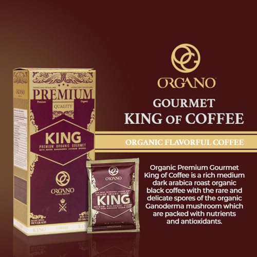 ORGANO King of Coffee Classic Roast - Organic Ganoderma Lucidum, 25 Sachets