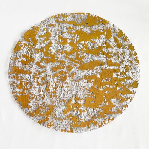 Black Gold Disposable Placemats 13 Inch - 100 Pack Metallic Foil Doilies for Christmas & Party Tables (Zulaniu)