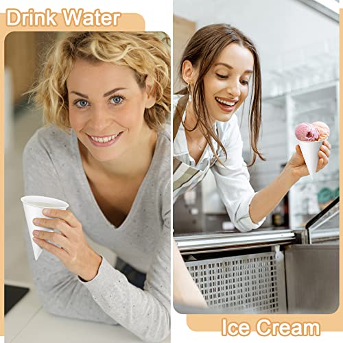 Roshtia 4 oz Paper Cone Cups for Water Cooler Dispenser, Pack of 800