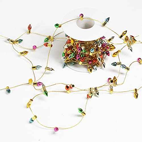 Orgrimmar Fake Light String Christmas Decoration Doll House Miniature Furniture Accessories String Lights (5m/197inch)