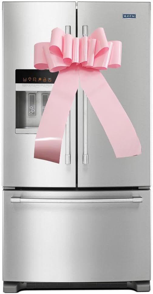 Skiennix Giant Car Bow - 23 Inch Pink Gift Bow for Weddings, Birthdays & Holiday Decorations