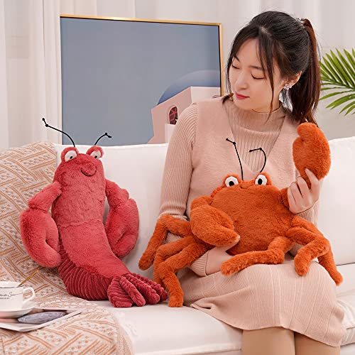 17" Lobster Plush Toy-Plush Pillow Stuffed Sea Animal Lobster PillowCushion -Stuffed Animal Toy Pillow for Home Decoration Gifts