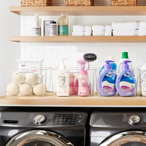 Vtopmart 10 Pack Extra Large 11x11 Clear Storage Bins - Cube Organizer