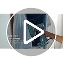 Rowenta AeroSteam Twist Handheld Clothes Steamer with Fabric Grip - Blue / Suction