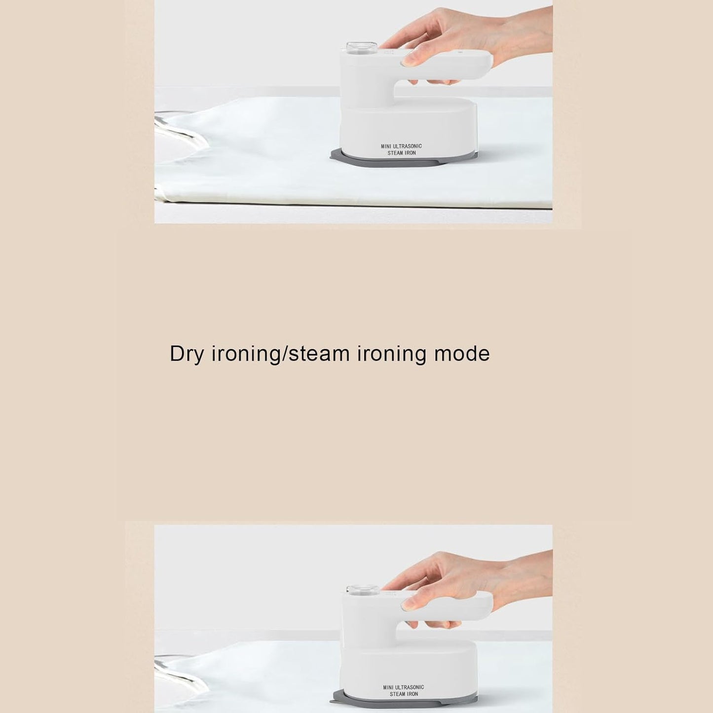 Skiennix Travel Steamer - Cordless Rechargeable Mini Steam Iron with 2 Temperature Settings | Portable Handheld Design