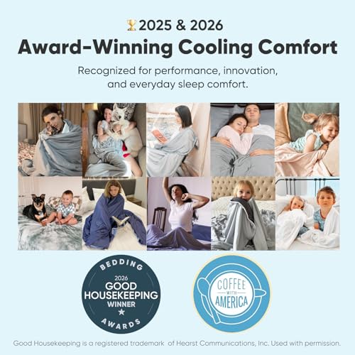 Elegear Arc-Chill 3.0 Cooling Blanket Twin Grey - Stay Cool & Sleep Better