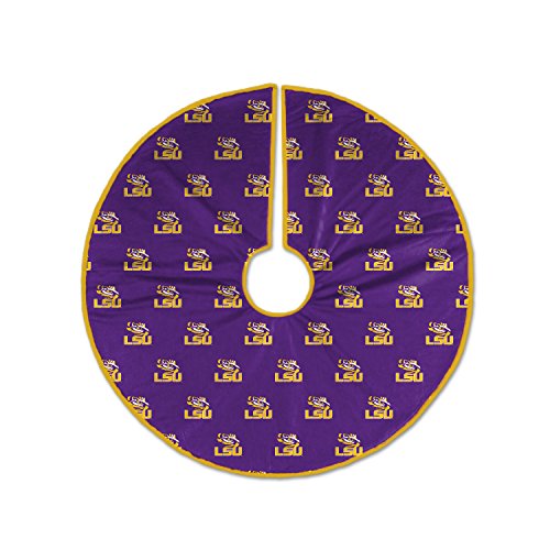 NCAA LSU Tigers 52in Microplush Christmas Tree Skirt - Pegasus Sports