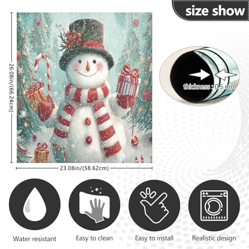 Wusikd Christmas Tree Dishwasher Magnet Cover 23x26 in - Multi 5