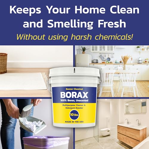 Pure Borax Multi-Purpose Cleaner 10 lbs - Eco-Friendly Household & Laundry Boost