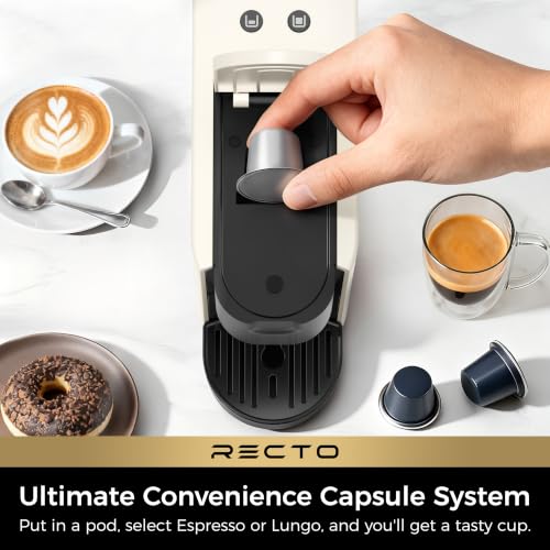 CHULUX Creamy Espresso Machine for Nespresso Original Pods Compact & Fast Brewing