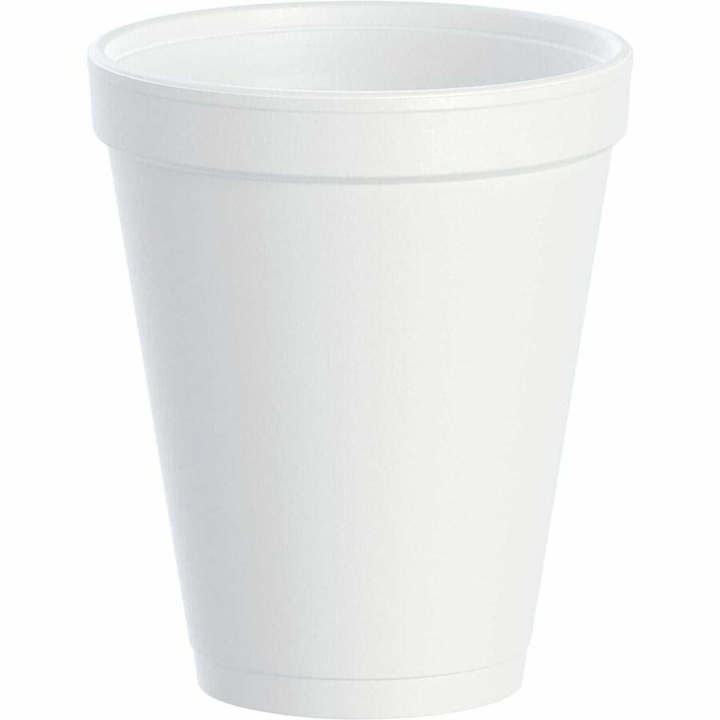 Dart 10J10 Foam Drink Cups, 10oz, White, 25 per Bag (Case of 40 Bags)