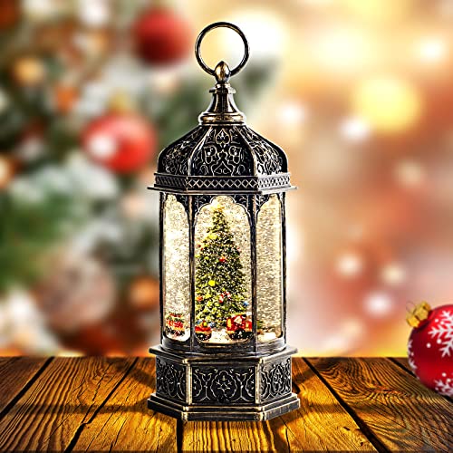 Large Snow Globes,Christmas Globes Lantern, Train Battery-Powered