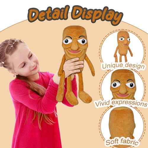Italian Brainrot Plush,12.9 Inch Funny Tung Tung Tung Sahur Plush Toys Halloween Christmas Birthday Party Gifts for Boys and Girls Room Decor for Video Game Fans