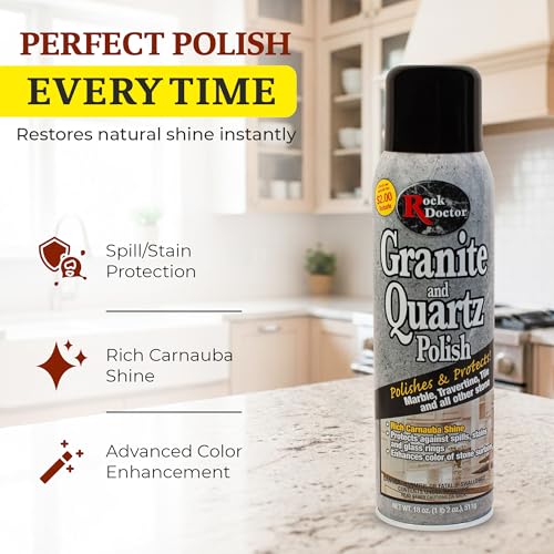 Stone Care Kit for Granite & Quartz - Clean, Seal & Polish 3-Piece Set