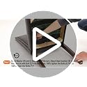 Dining Chairs Set of 2 - Brown PU Leather Kitchen Chairs - DUMOS