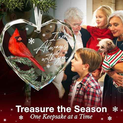 Cardinal Christmas Ornaments - Memorial Christmas Ornament for The Tree, Remembrance Gift, Sympathy Gift, Remembrance Gifts for Loss, Sympathy Gifts for Loss of Loved One, Unique Ornament Presents