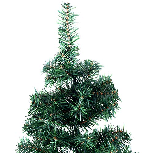 Costway 6Ft Artificial PVC Christmas Tree with Stand - Indoor Outdoor Holiday Decor