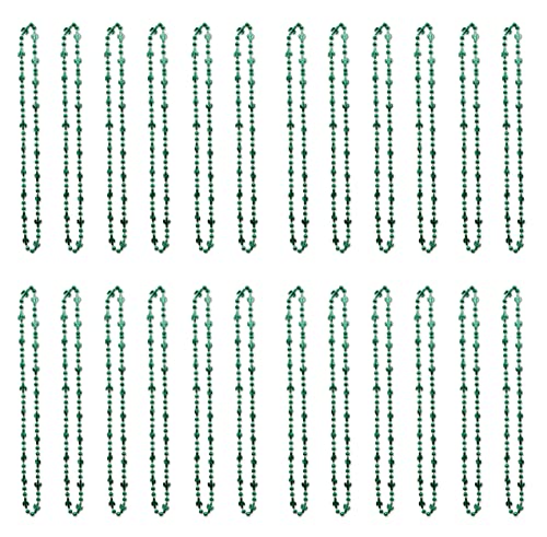 Beistle 24-Pack Cactus Beads Necklace Party Favors 33" Green Plastic
