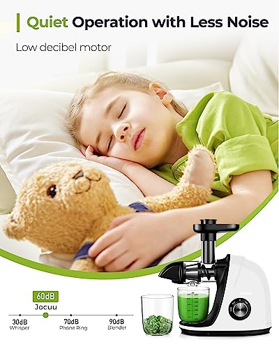 Jocuu Cold Press Slow Masticating Juicer with 2-Speed & Reverse Function