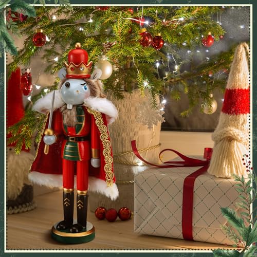 Mouse King Nutcracker 12 Inch Wooden Christmas decor – Yousoontic Mouse King