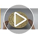 Cheardia 12 Pcs 13” Gold Charger Plates - Ornate 3D Rose Pattern