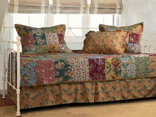 Antique Chic 5-Piece Daybed Quilt Set - Multicolor, Cotton, Reversible