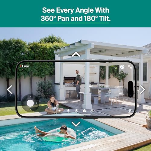 Arlo Essential Outdoor Pan Tilt Zoom Security Camera 2K 2-Cam with 30-Day Secure Plan Trial