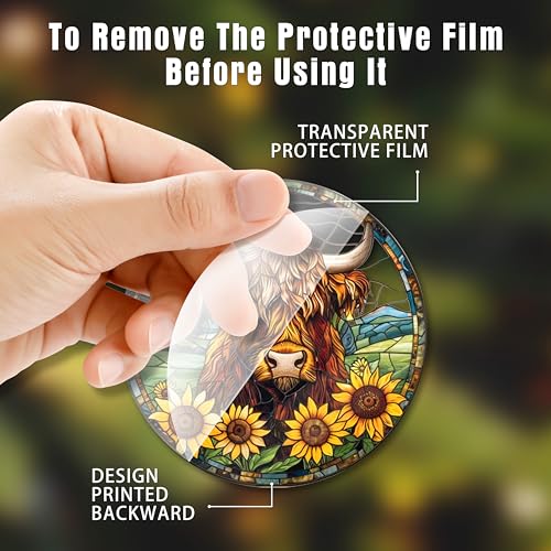 Highland Cow Decor Gifts Stocking Stuffers Highland Cow Ornament Christmas Tree Decorations Ornaments for Living Room Bathroom Decor Bedroom Field Birthday