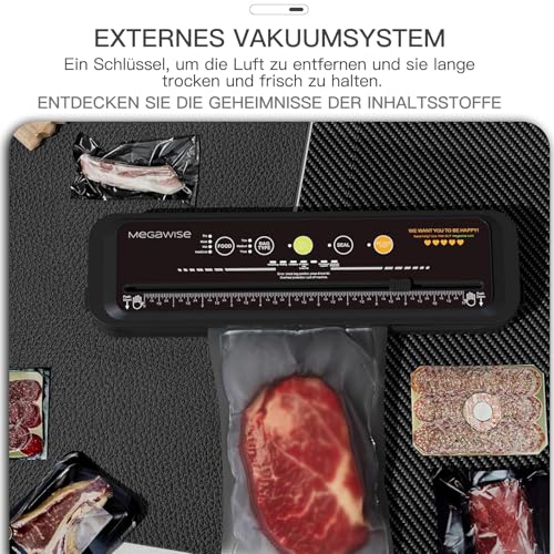 Vacuum Sealer Machine - Compact Automatic Food Preserver for Dry and Wet Foods