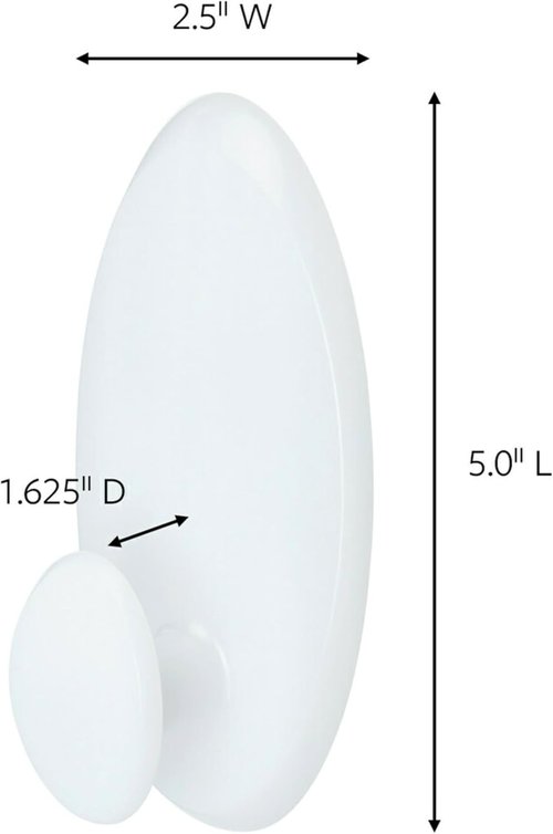 Command Clothes Hanger - Holds Up to 7.5 lbs | Fits 3 Plastic or 7 Metal Hangers | Extra Storage Solution for Laundry Room, Bedroom, Closet