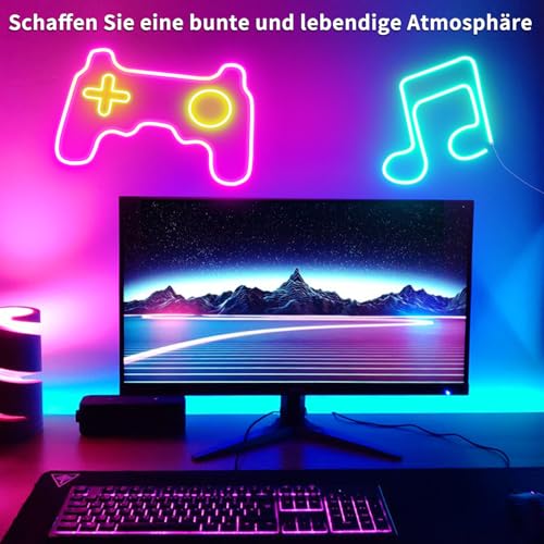 132FT LED Neon Rope Lights with App & Remote Waterproof RGB Outdoor Decor