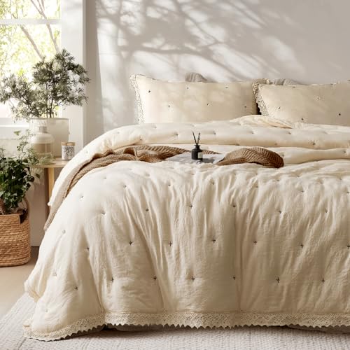 Quilt Set King Size- Lightweight Bedding with 2 Pillow Shams, Luxury