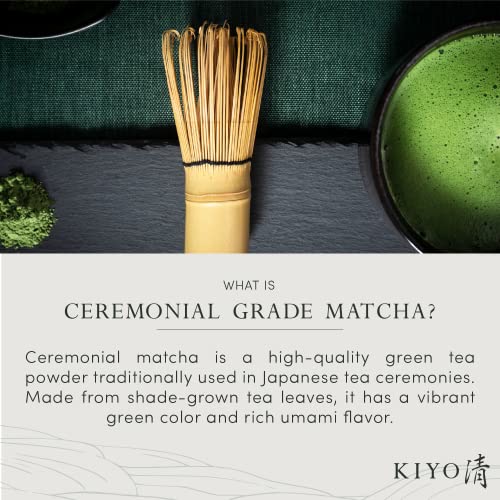 Kiyo Matcha Signature Grade Ceremonial Uji Matcha 100g – Premium Japanese Green Tea