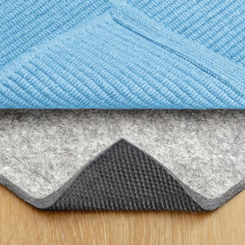 6' x 9' Rug Pad - 1/4 Inch Thick Felt and Rubber Non-Slip Underlay - Safe for All Floors