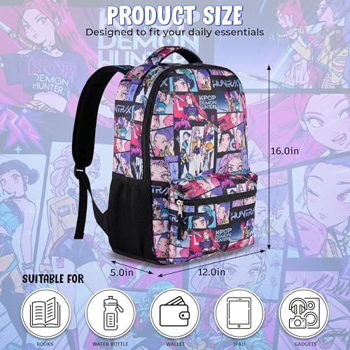 AI ACCESSORY INNOVATIONS K-Pop Demon Hunters Huntrix 16” Backpack for
