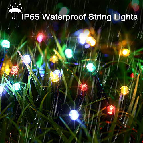 Lyhope 72ft Battery-Operated String Lights 200 LED Multicolor, 8 Modes, Indoor/Outdoor Waterproof