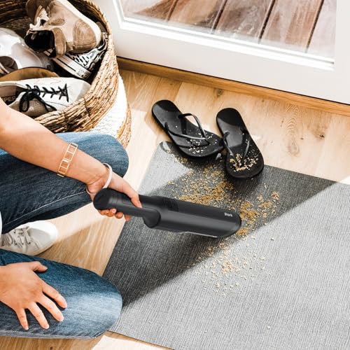 Cordless Handheld Vacuum Cleaner - Lightweight Portable Pet Car Home - Black (Renewed)