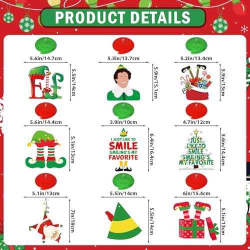 The Elf Christmas Banner Decorations Christmas Elf Decorations I Just Like To Smile Smiling's My Favorite Banner for Xmas Party Decorations Friendsmas Party Decorations