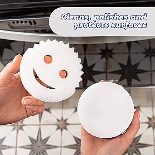 All Purpose Natural Cleaning Paste Kit with Scrub Sponge - Biodegradable & Non-Toxic