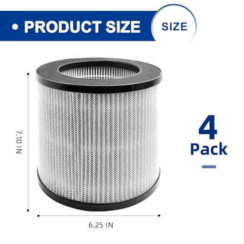 4 Pack Replacement Air Filters for Bissell MYair Personal Air Purifier 2780A | ADDFRESH