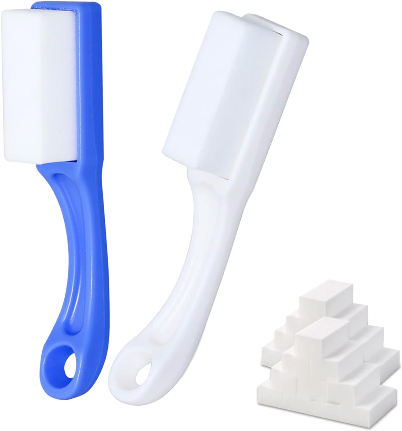 Magic Sponge | High-Density Melamine Foam Eraser Set with 33 Refills & 2 Scrub Brushes - Ideal for Kitchen, Bathroom & Precision Cleaning