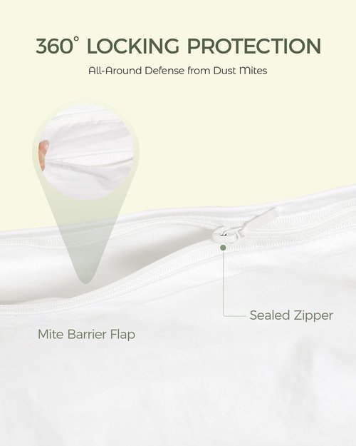 FAUNNA 100% Cotton Duvet Cover - Hypoallergenic & Bed Bug Proof | White Minimalist Design (Queen)