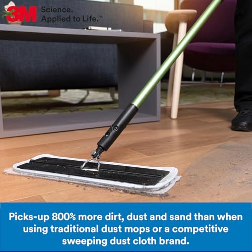 3M Easy Trap Sweep and Dust Sheets - 1 Roll of 250, 8x6 Inches, Disposable Dusting Sheets