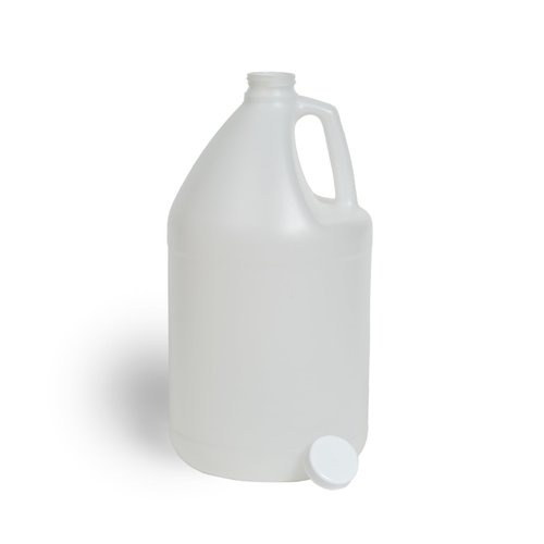 FastRack 1-Pack 1 Gallon Water Bottle - Round Plastic Jug Container with Lid | White Food Grade Gallon Water Jug, BPA-Free, Leak-Proof Pitcher with Lid Fermentation, Brewing, Storage & More