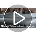 Queen Cooling Sheet Set - Beckham Hotel Collection White 4-Piece, Hypoallergenic & Durable