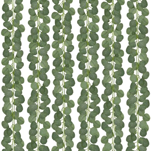 Eucalyptus Garland 84ft & 252ft for Wedding Party Decor - Reusable Faux Greenery