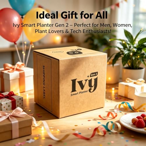 Smart Plant Pot with Screen & Self-Watering System - Green, 80ml