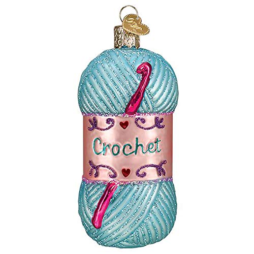 Old World Christmas Crochet Glass Ornament for Christmas Tree